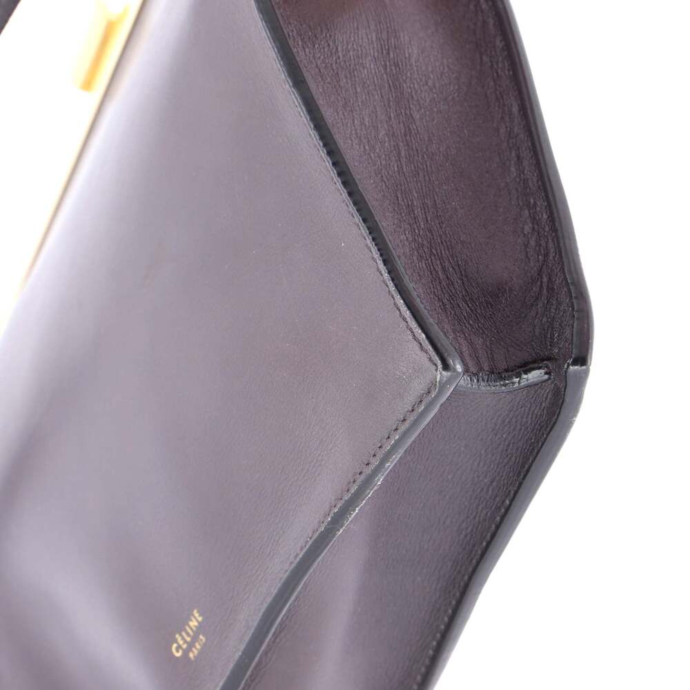 Celine Clasp Crossbody Bag Leather Mini #254832C78B - Picture 6 of 7